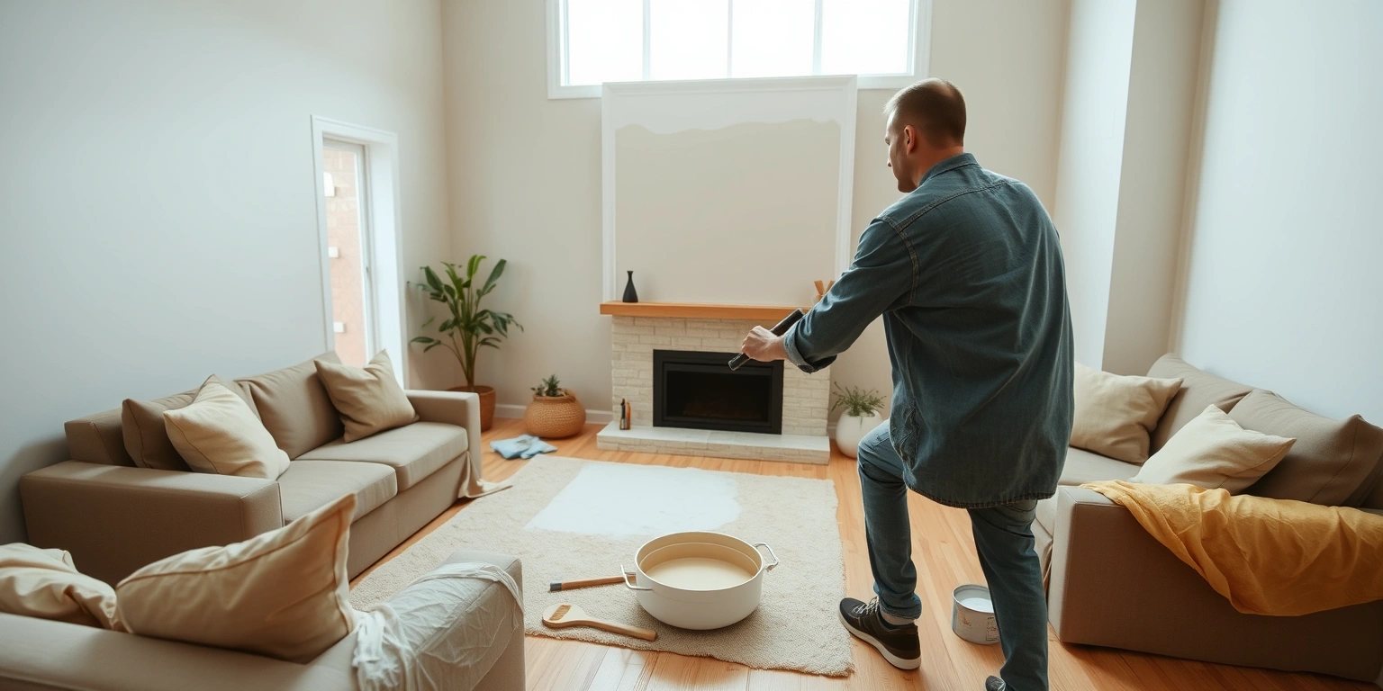 Interior painting crew at work in Jamesburg NJ
